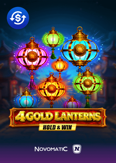 4 Gold Lanterns Hold And Win